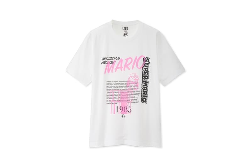 Super Mario Bros. x UNIQLO UT Collaboration Collection T-Shirt Navy White