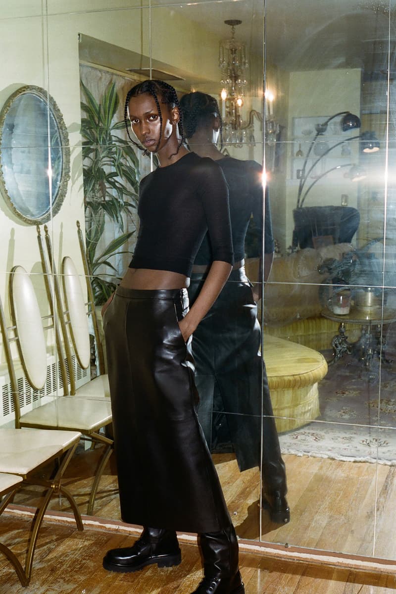 ALTU Joseph Altuzarra Genderful Line Leather Skirt