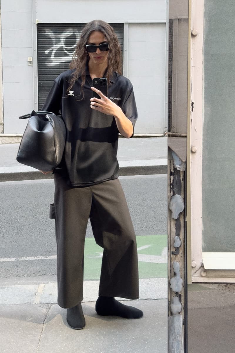 courreges, paris, mirror selfies, ss26, collection, women, men, models, phones,