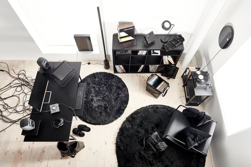スウェディッシュ・ハウス・マフィアとイケアとのコラボレーションアイテムがついにローンチ swedish house mafia ikea OBEGRÄNSAD collection interview record player chair desk cover fuzzy slippers rug clock lamp clock shelf coffee table 20 pieces october release date ino