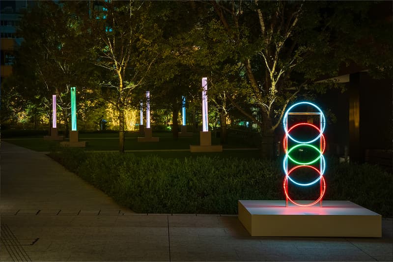 ヨシロットンの手掛ける大型パブリック・アートシリーズ RING PARK が大手町ワンで公開中 YOSHIROTTEN Otemachi One Public Art RING PARK season 3 Pillars of the Iris