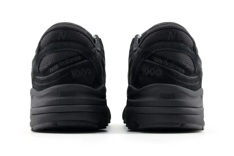 ニューバランス1000からオールブラック仕様の新色 “ブラックキャット”がスタンバイ New Balance 1000 Is as Stealthy as a "Black Cat" jet black suede M1000LA release info nb