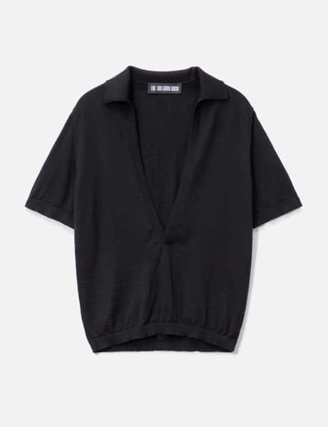 LGN Louis Gabriel Nouchi Deep V Knit Polo