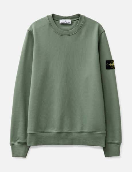 Stone Island Organic Cotton Fleece Sweatshirt