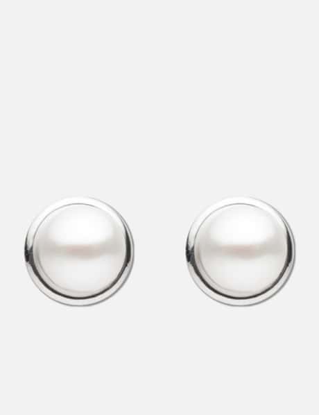 COLDFRAME Cold White 6mm Pearl Earrings