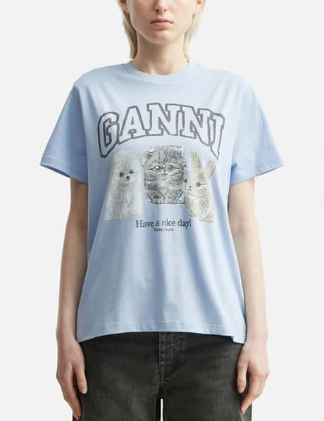 Ganni Animal Print T-shirt