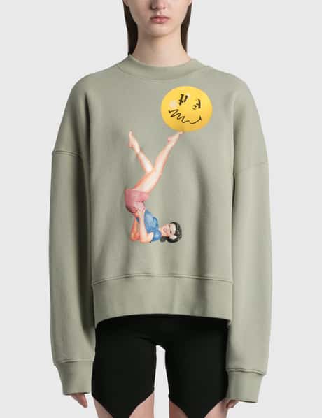 Palm Angels Juggler Pin Up Crewneck