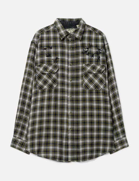 Basketcase Upcycled Parachute Flannel Shirt