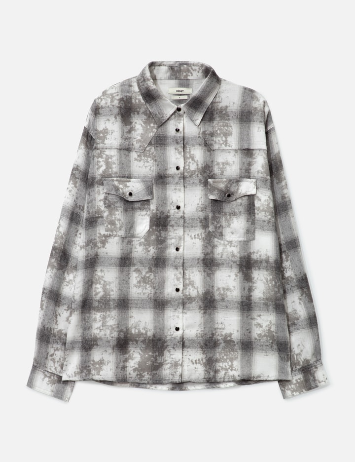 Vintage Smudged Check Shirt Placeholder Image