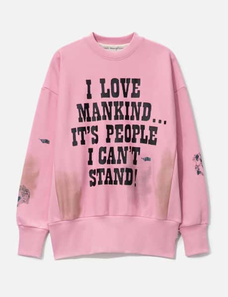 Advisory Board Crystals Abc. I Love Mankind But… Sweatshirt