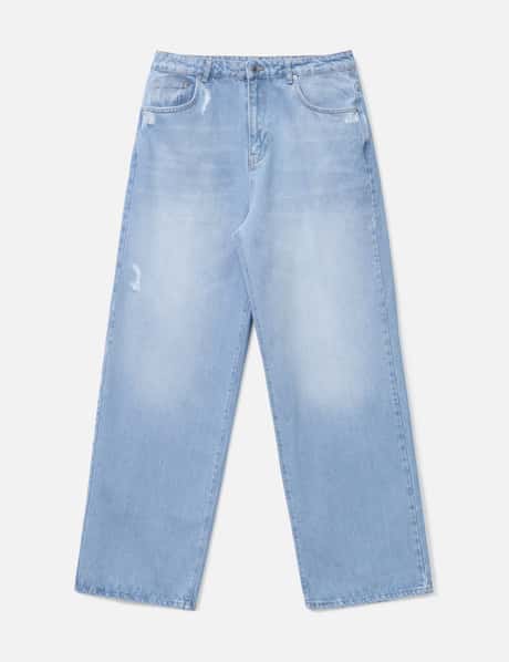 ROUGH. Faded Denim Pants